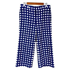 Banana Republic Windowpane Plaid Crop Pants Size 6